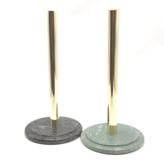 29 cm Natural Stone Paper Towel Holder For Kitchen Marble With Marble Base Polished
