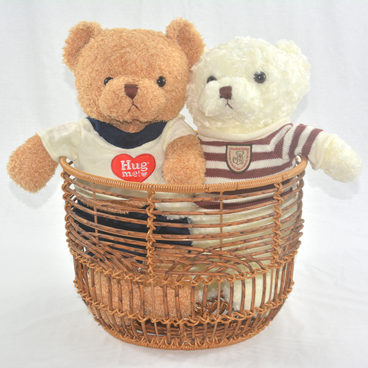 Plastic Rattan Wicker handmade Laundry Storage Basket