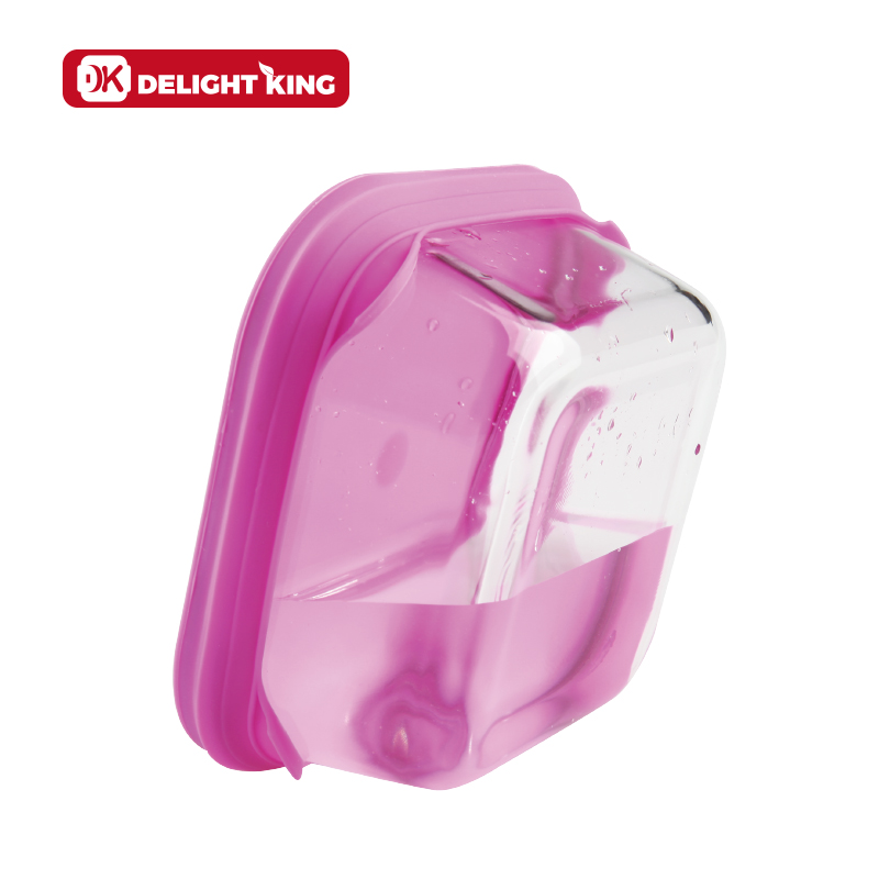 Glass food container