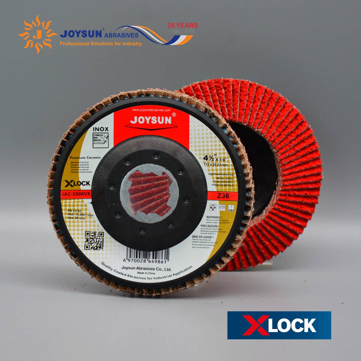 X-LOCK S986VX Premium CERAMIC Flap Disc