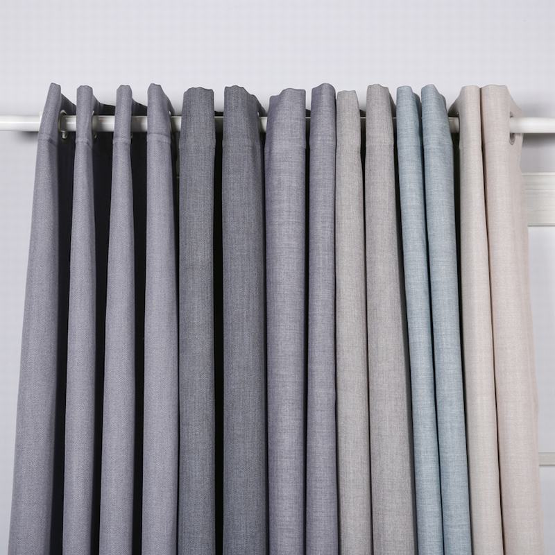 100% Polyester faux linen blackout