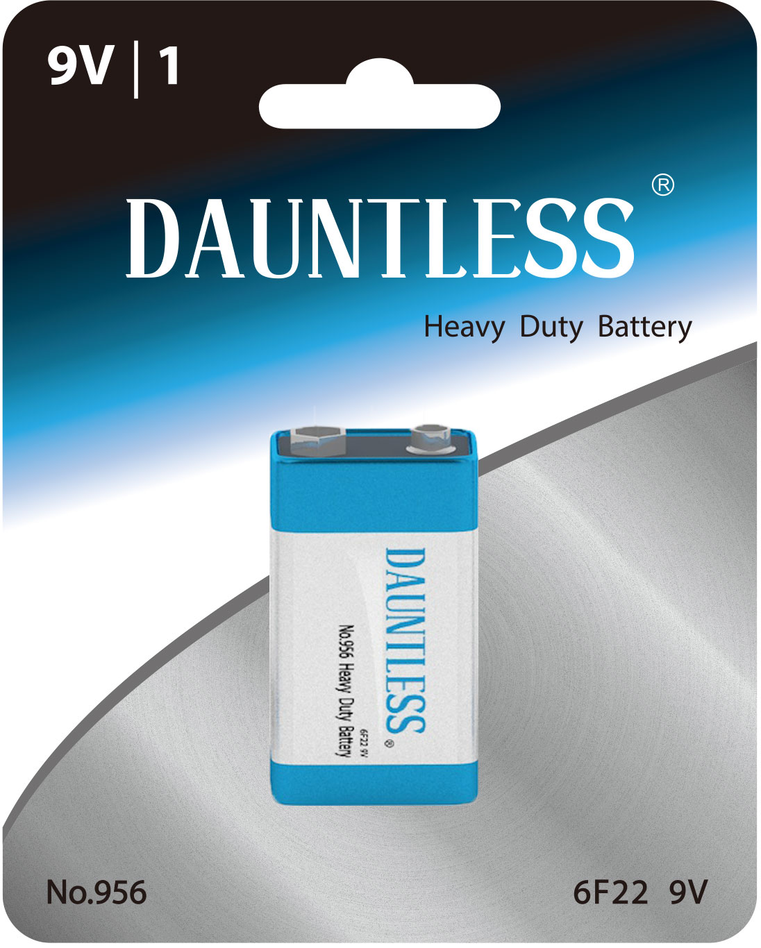 DAUNTLESS Brand Heavy duty Battery 6F22 9V