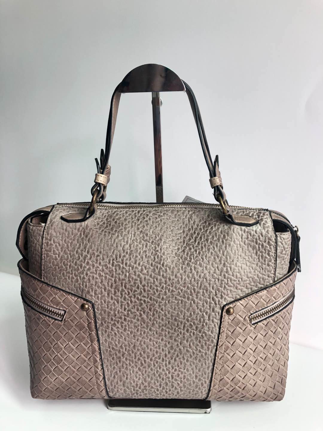 Vintage embossed PU lady's handbag