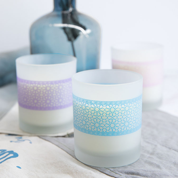 Soy wax scented candle glass candle