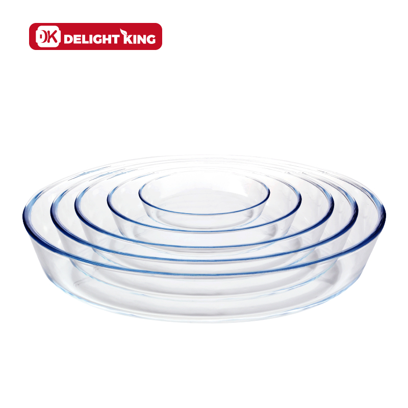 Wholesale Oven Safe Borosilicate Glass Bakeware set heat resistant rectangular glass baking dish
