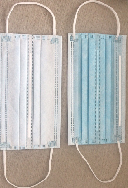 blue non-woven face mask