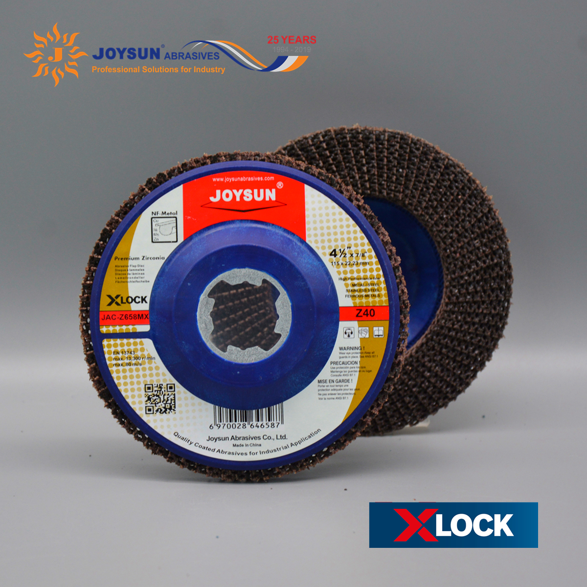 X-LOCK Z658MX Premium Zirconium Flap Disc