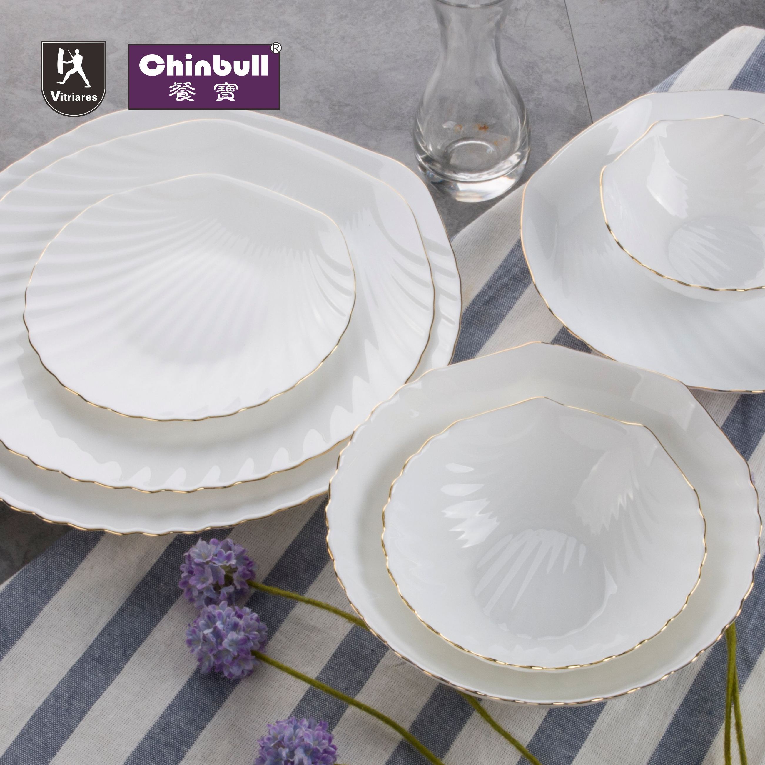 39pcs dinner set(opal glassware)