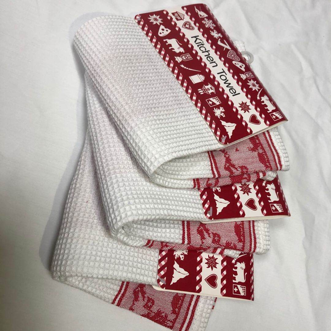 Jacquard waffle tea towel