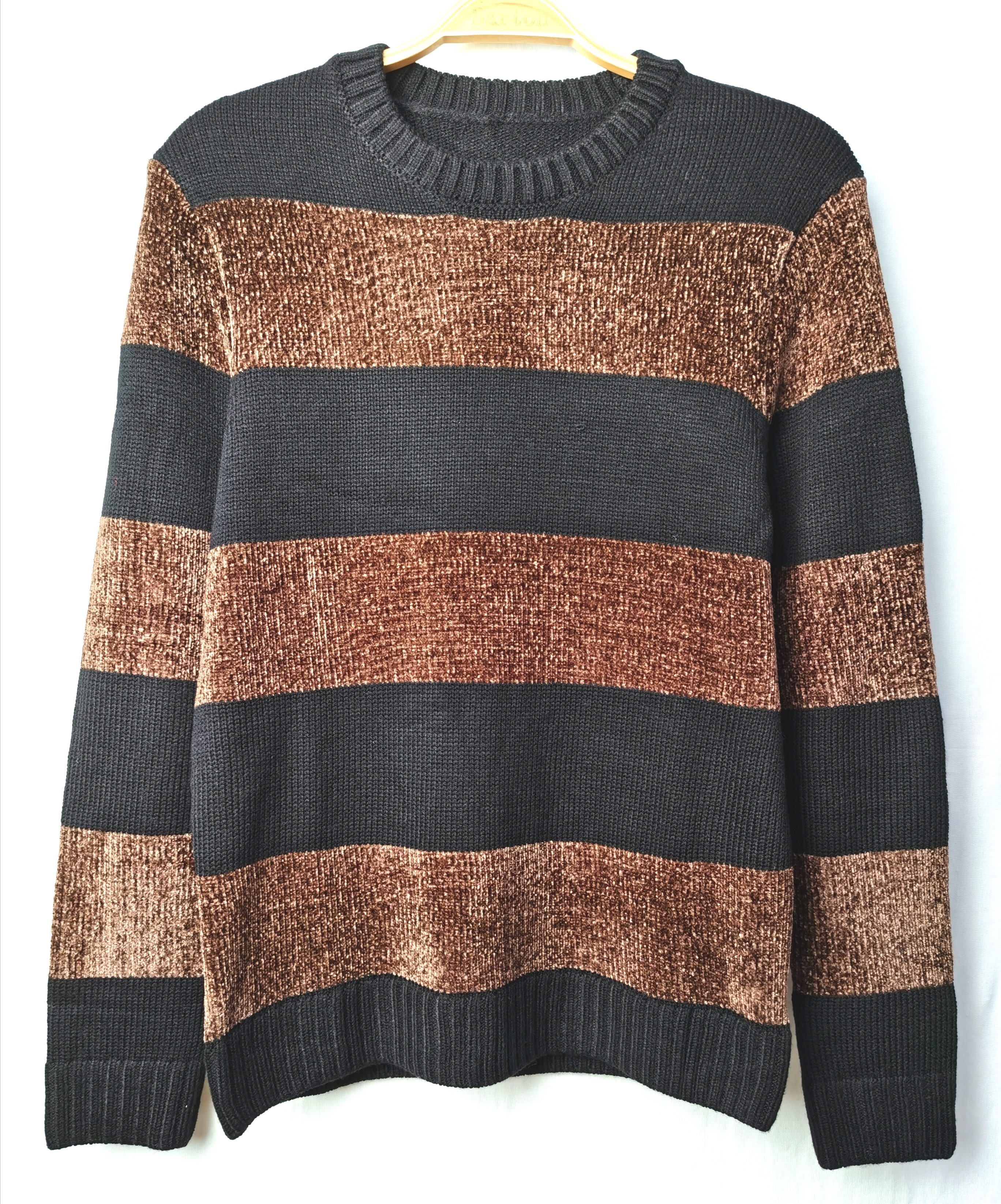 Men's knitted stripe pullover