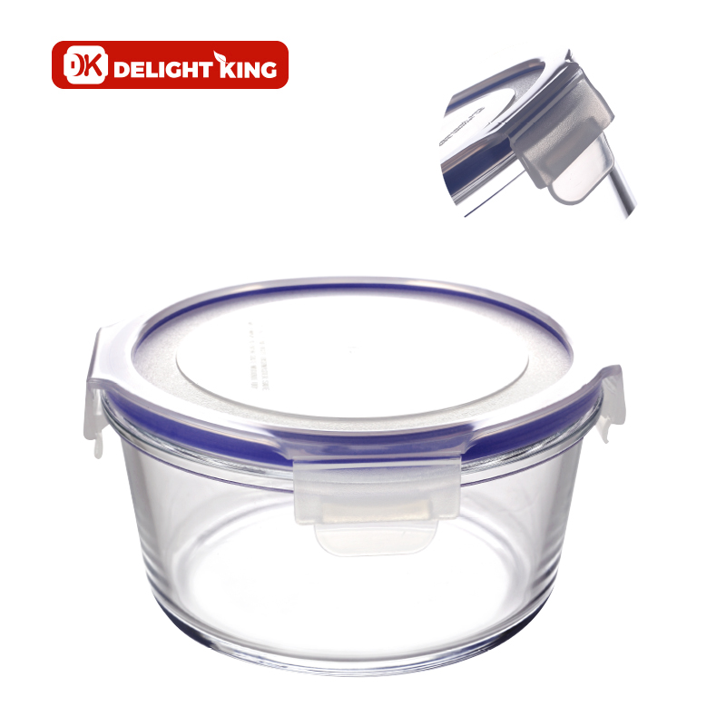 Glass food container