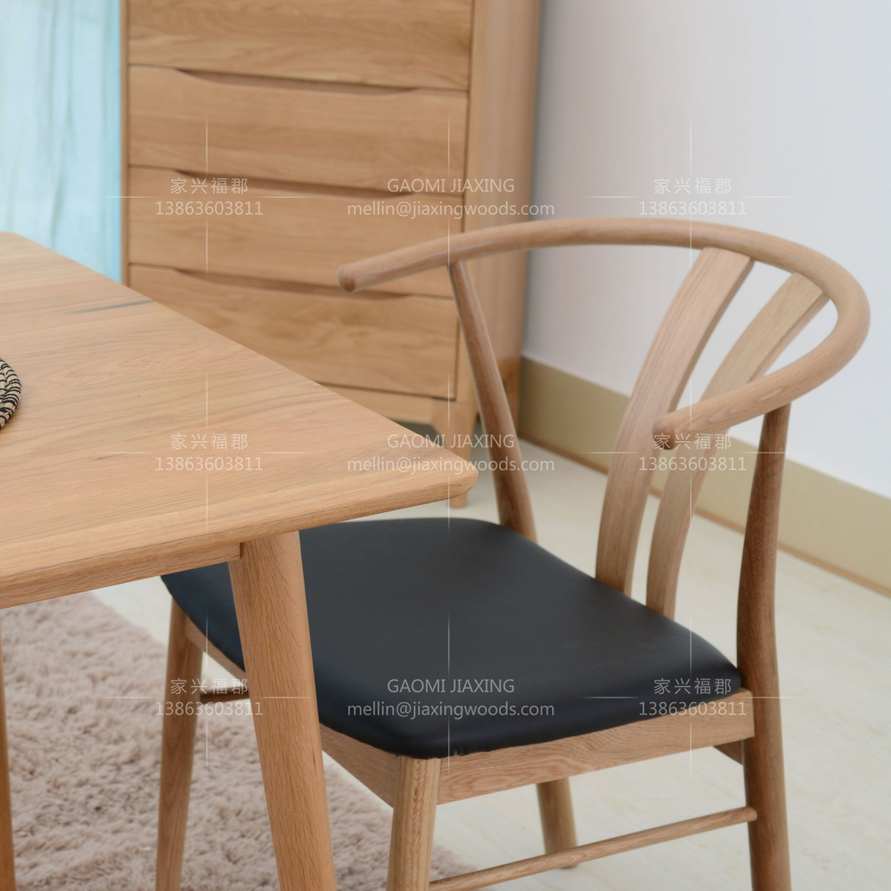 dining chair black oak with black PU seat Chair wood chair wood dining chair MDF chair oak chair oak dining chair oak wood chair white oak chair