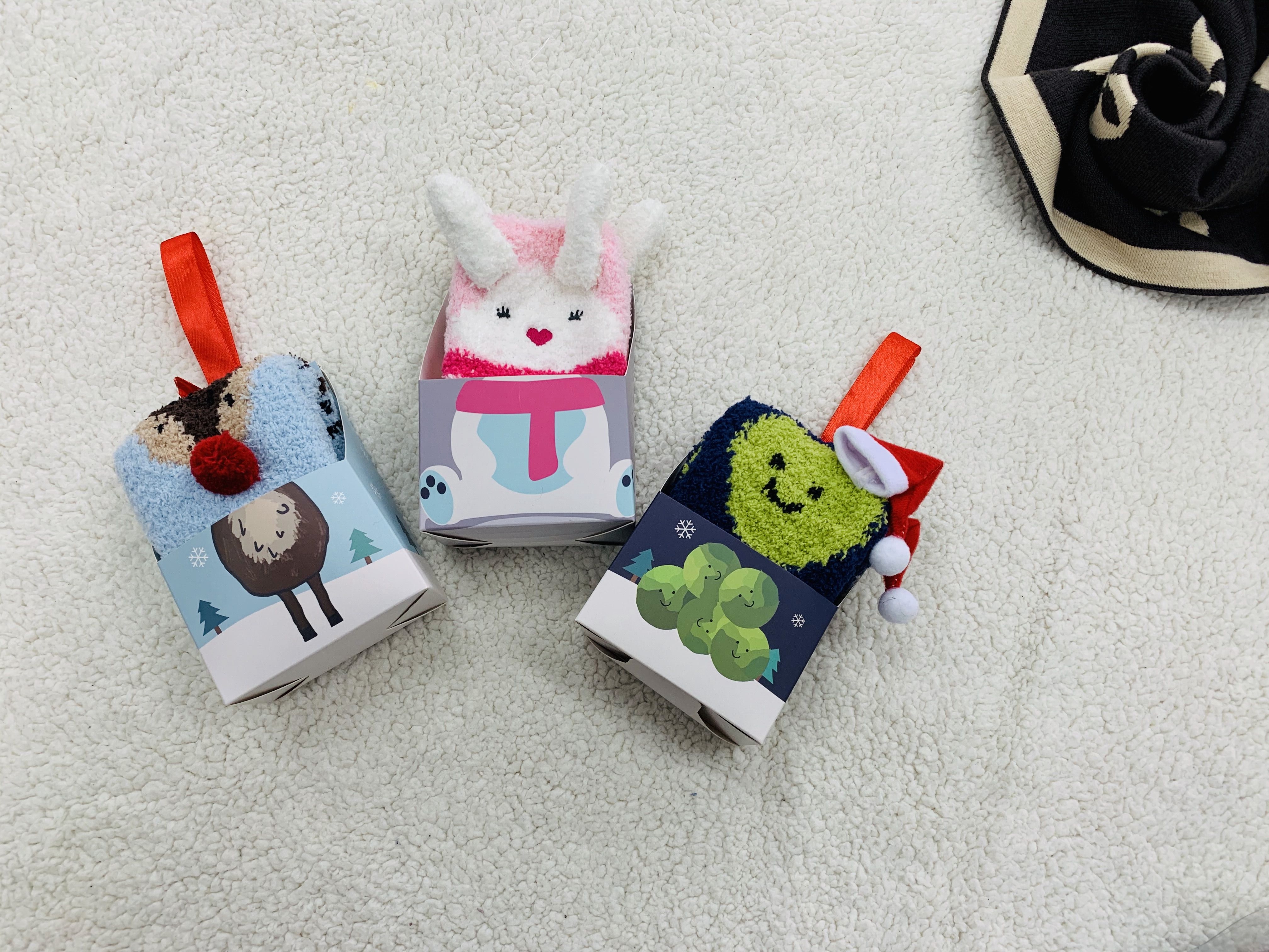 boxed cozy socks