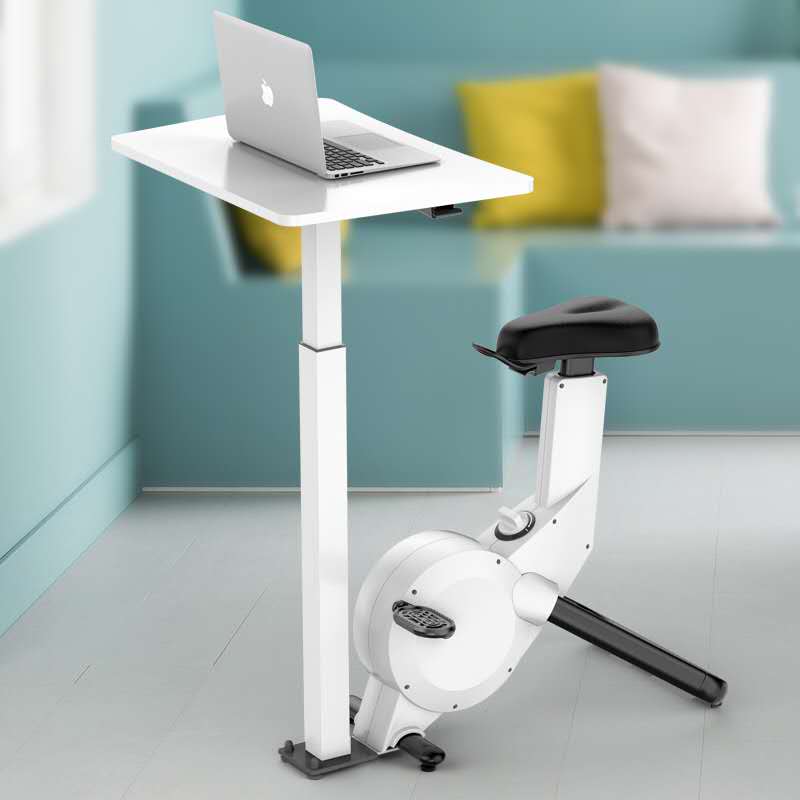 INDOOR exercise bike with LIFTING DESK