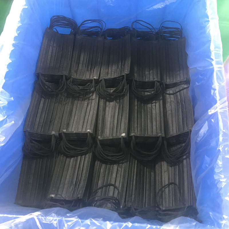 Black Non-Woven Face Mask