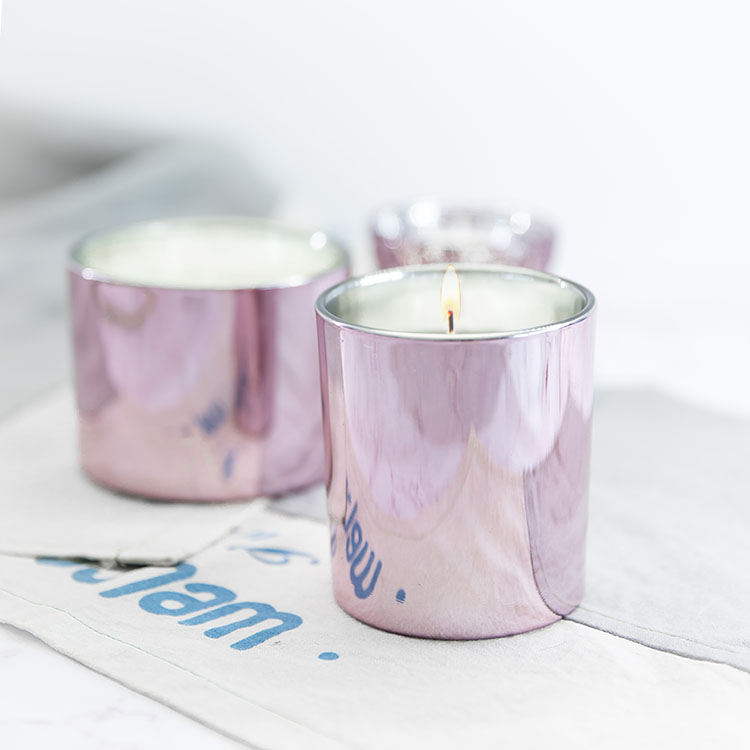 Soy wax scented candle glass candle