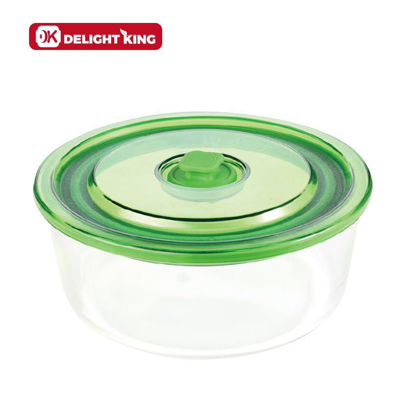Glass food container