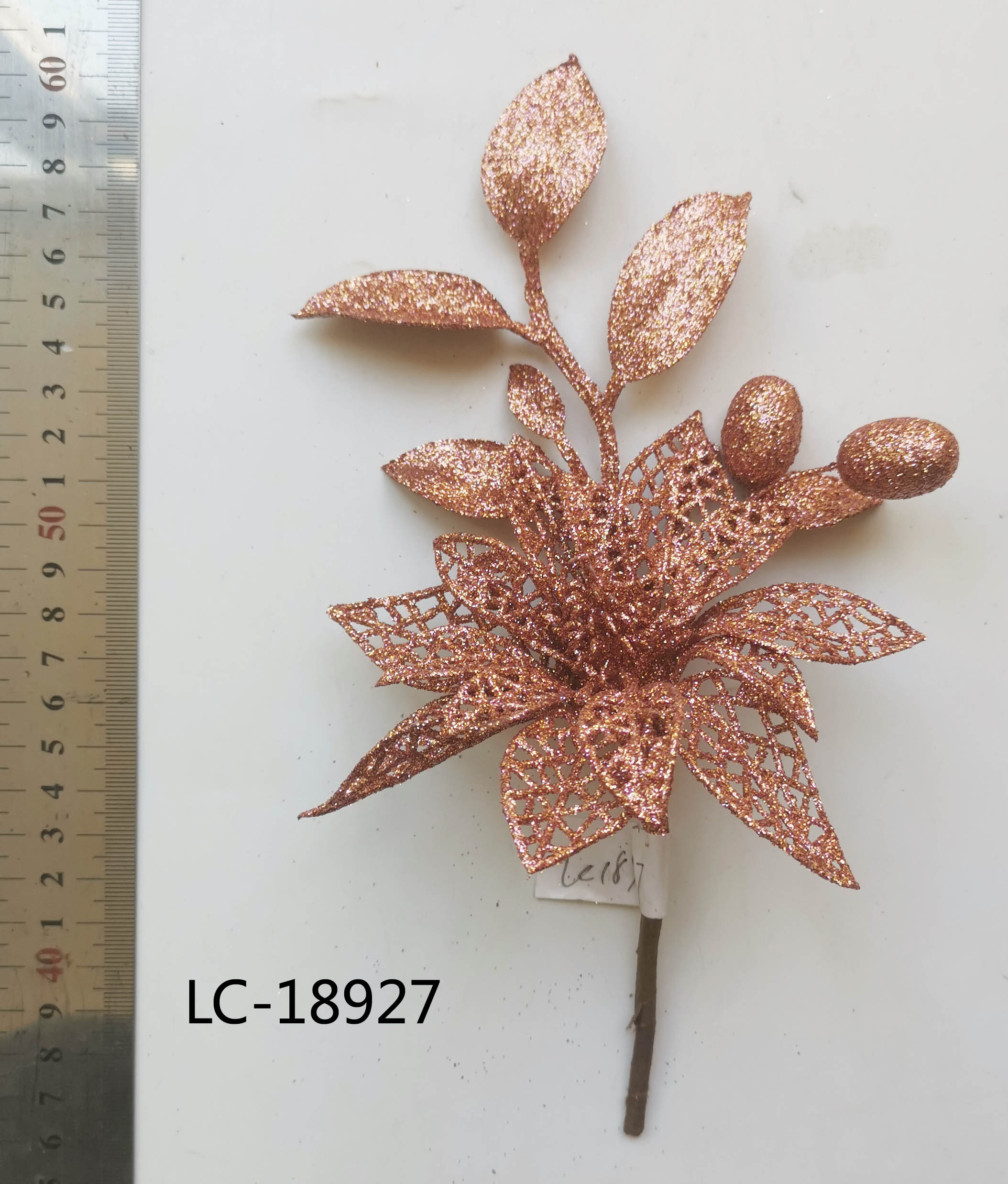 glitter flory spray branch
