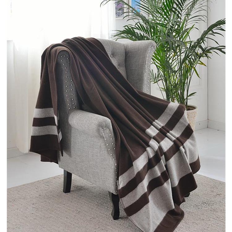 Wool blanket sofa cover plaid