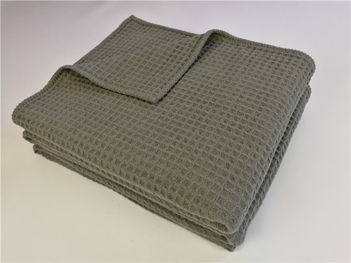 indoor&outdoor multifunction waffle pure wool blanket