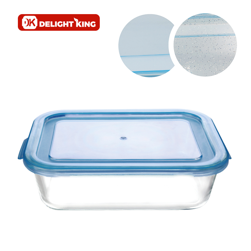 Glass food container