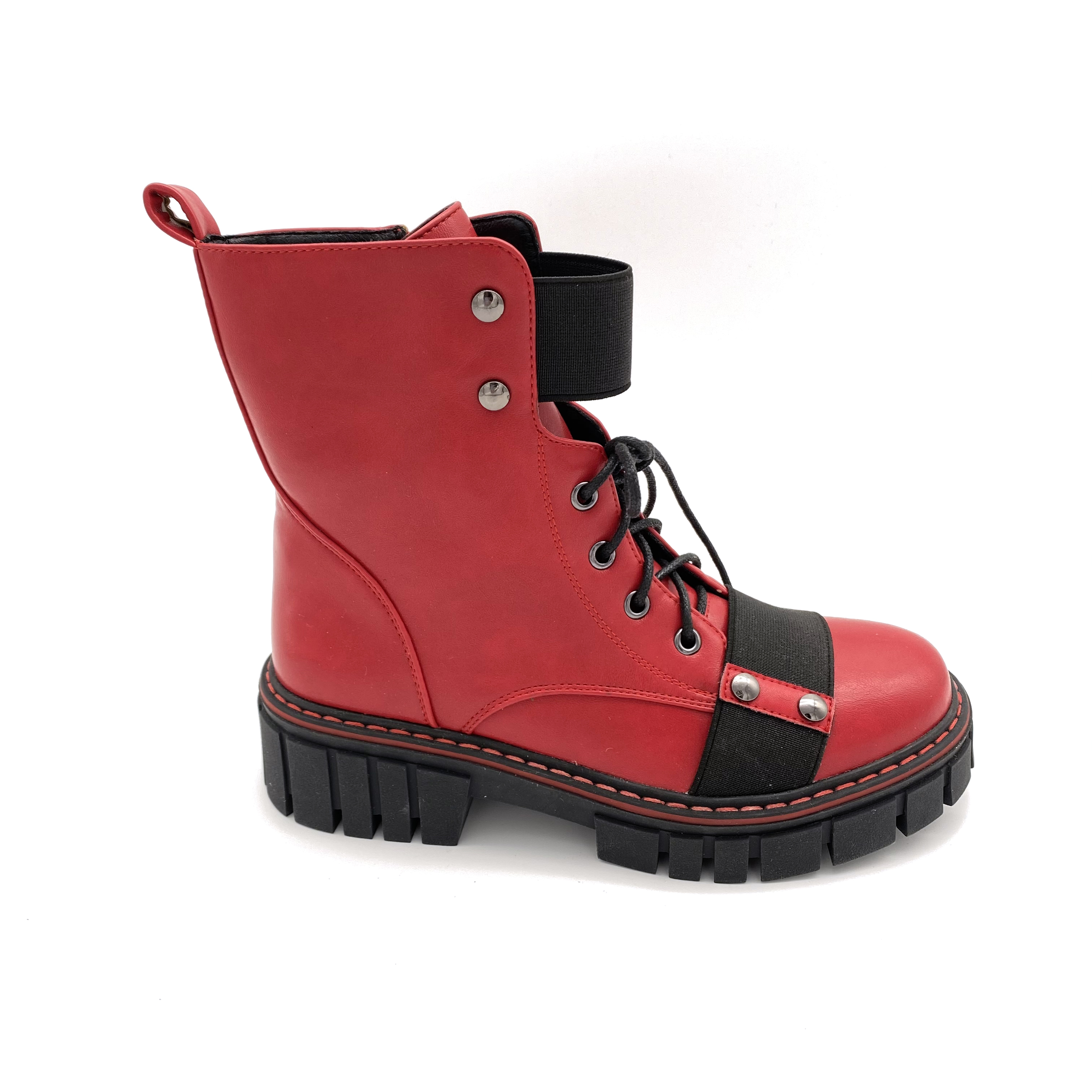 2020 new boys and girls fashion waterproof lacing rubber outsole anti-skid motorcycle Martin boots