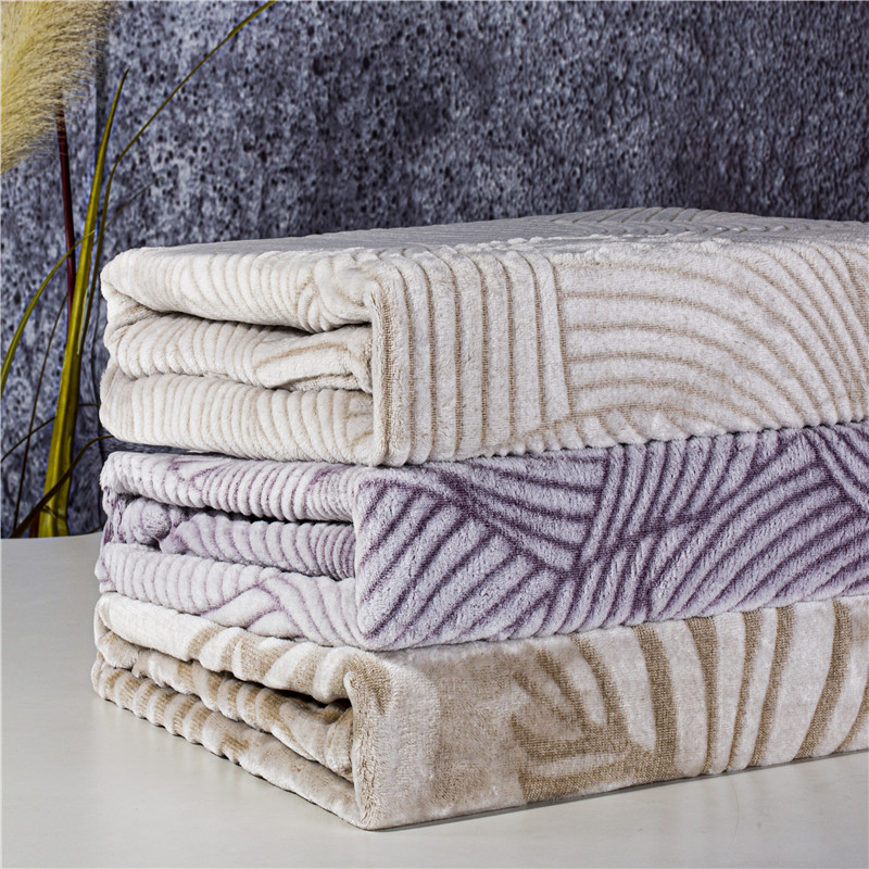 back-printed and cutting flannel blanket