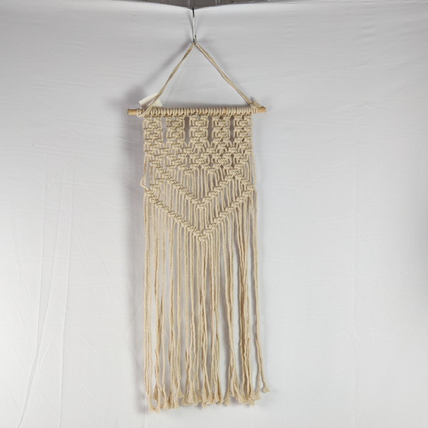 Macrame Wall Hanging with fringe wall curtain, Handmade Crochet Decor for Bedroom, Big Woven Boho Tapestry, Chic Rope Art Decorations for Room