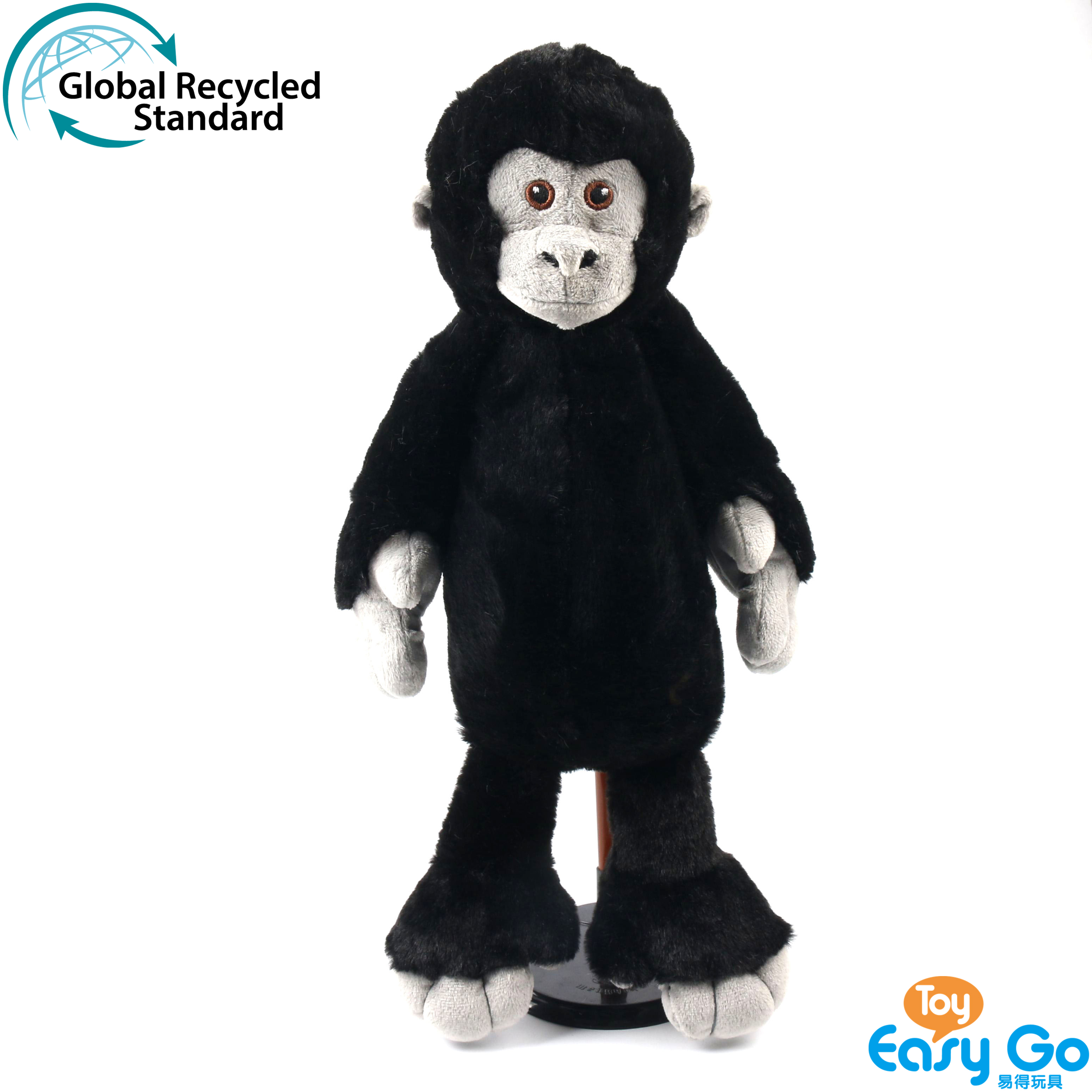 ECO-friendly 100% recycled sustainable plush soft stuffed long arm and leg series chimpanzee toy