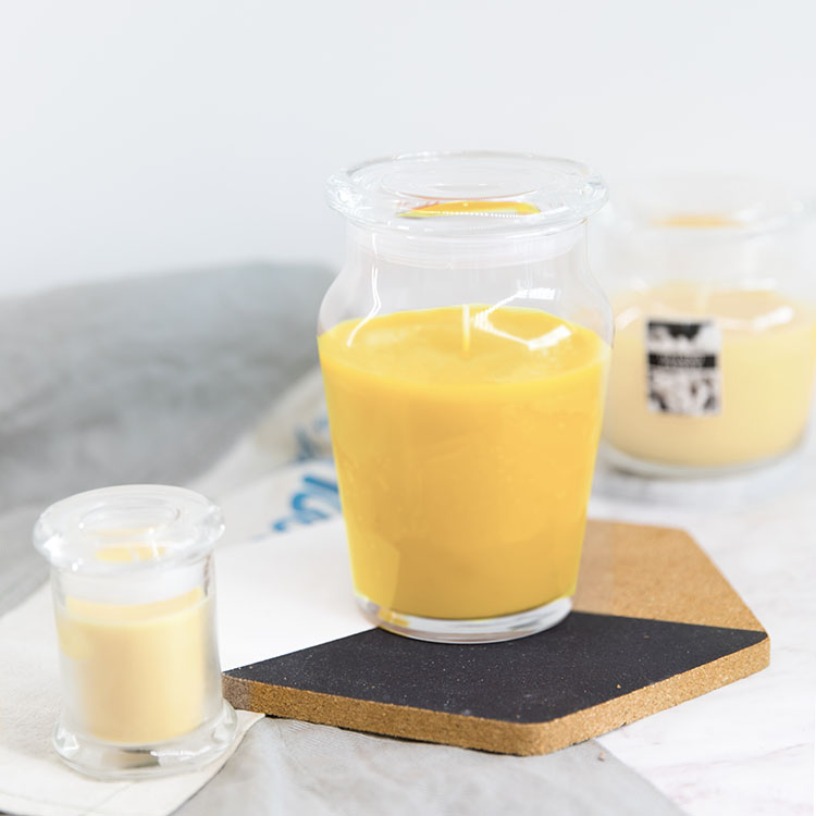 Candle holder soy wax scented candle glass candle jar