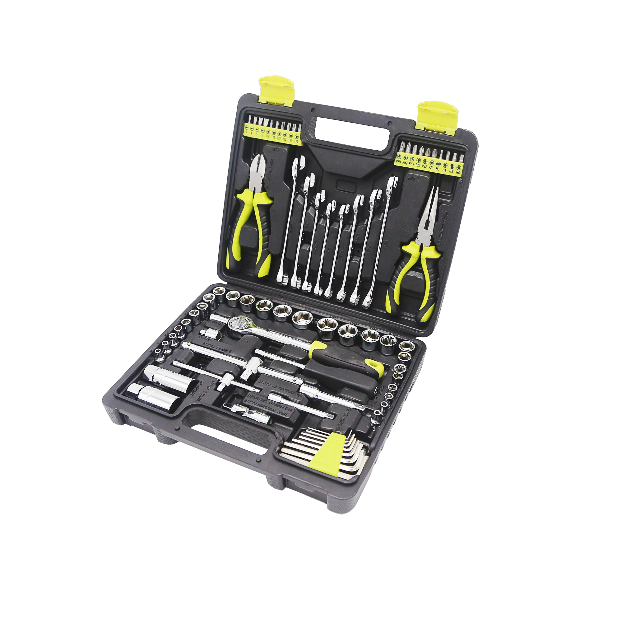 75pc Pro 1/4 & 3/8 Inch Socket Set