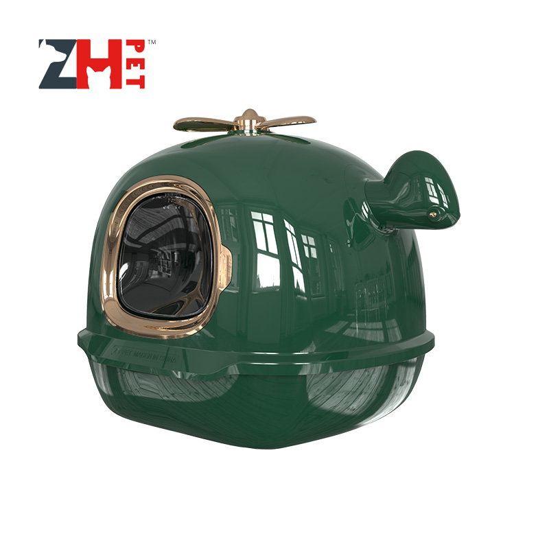 Retro Helicopter cat litter box