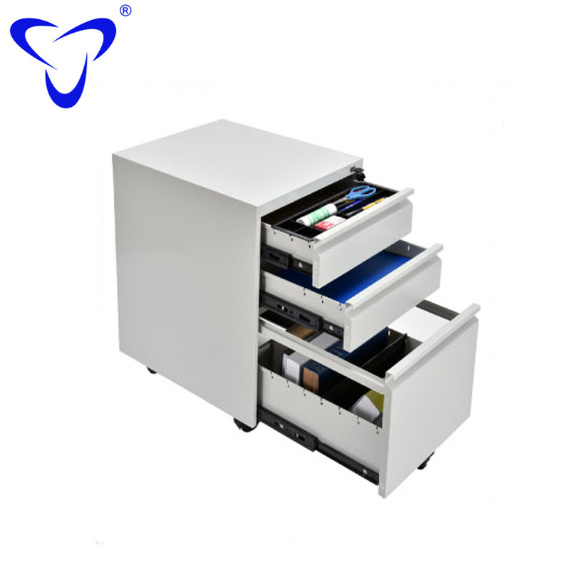 new design office furniture under desk steel 3 drawer mobile pedestal filing cabinet