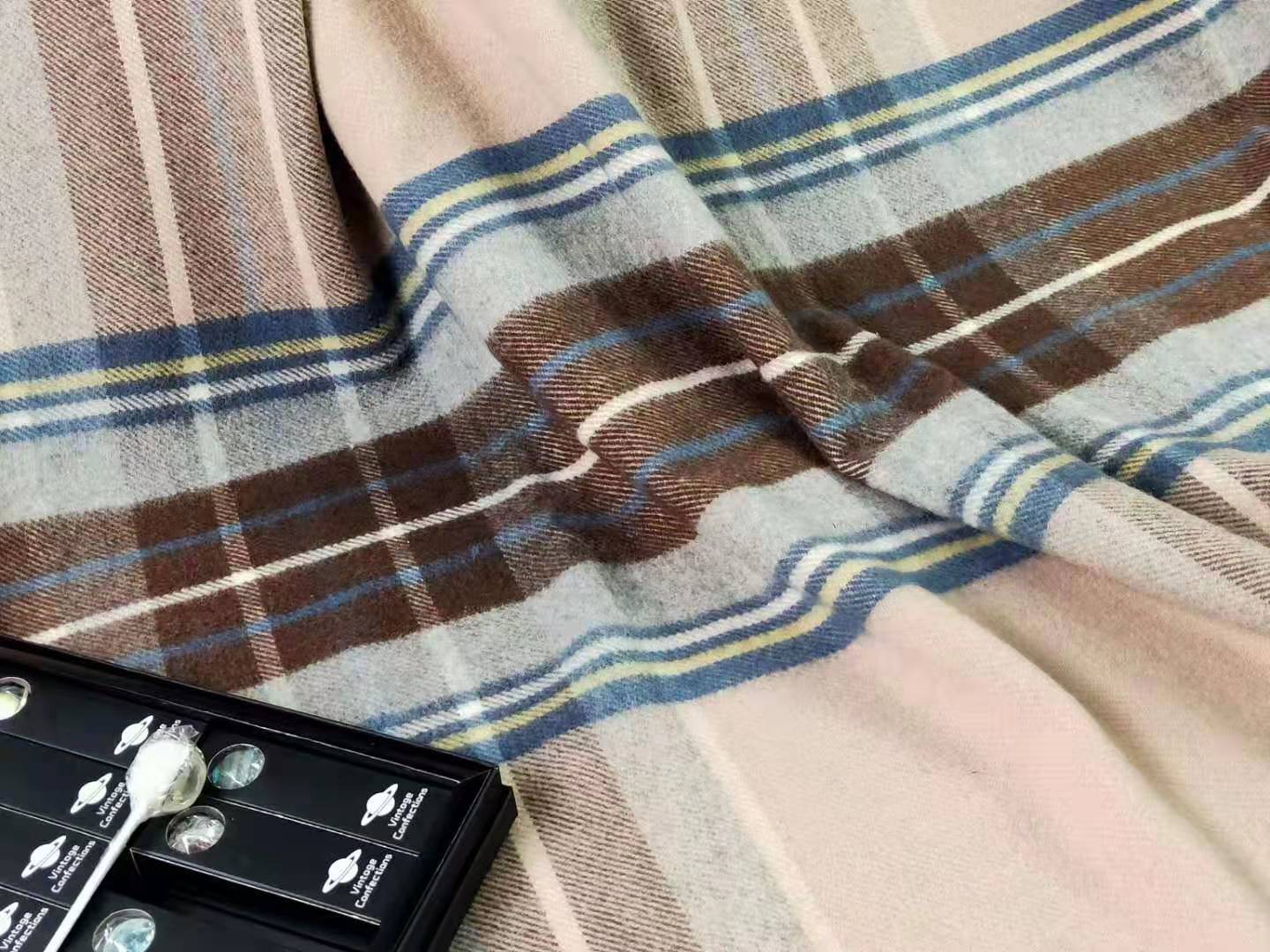 Tartan Blanket Wool Comfort Throw Blanket Merino Wool Throws Baby Blankets