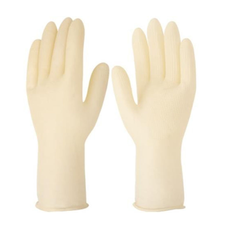 Plastic latex waterproof dishwashing gloves reusable household gloves cleaning gloves