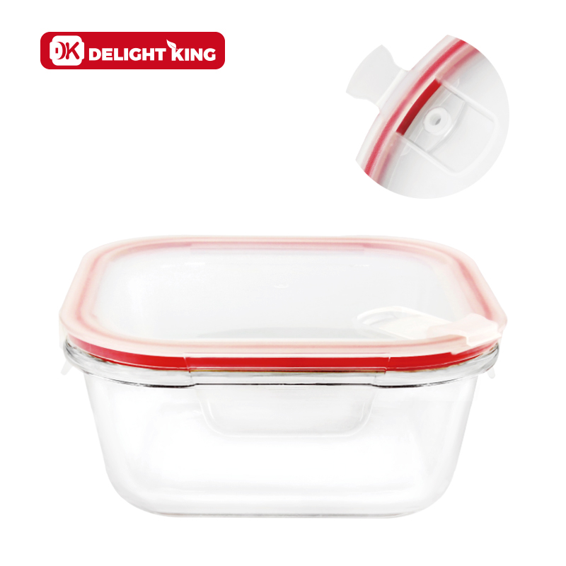 Glass food container