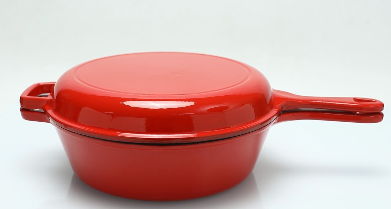 enamel cast iron casserole pot, cast iron pot