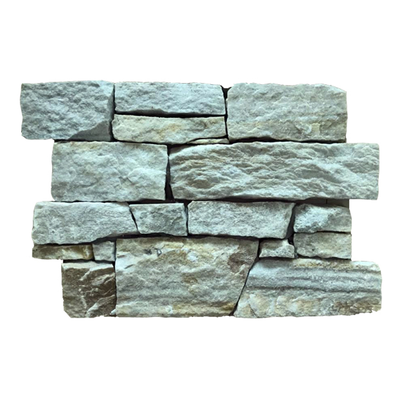 Natural White Stacked Stone Veneer For Exterior Wall