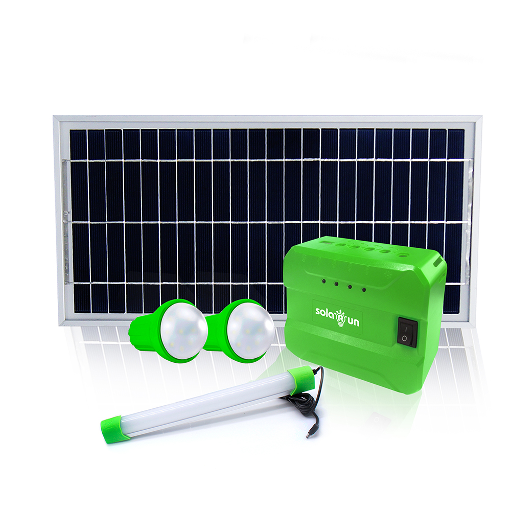 Solar Energy System for Home Lighting Bulbs Tube Light Phone Charging 2 Years Warranty
