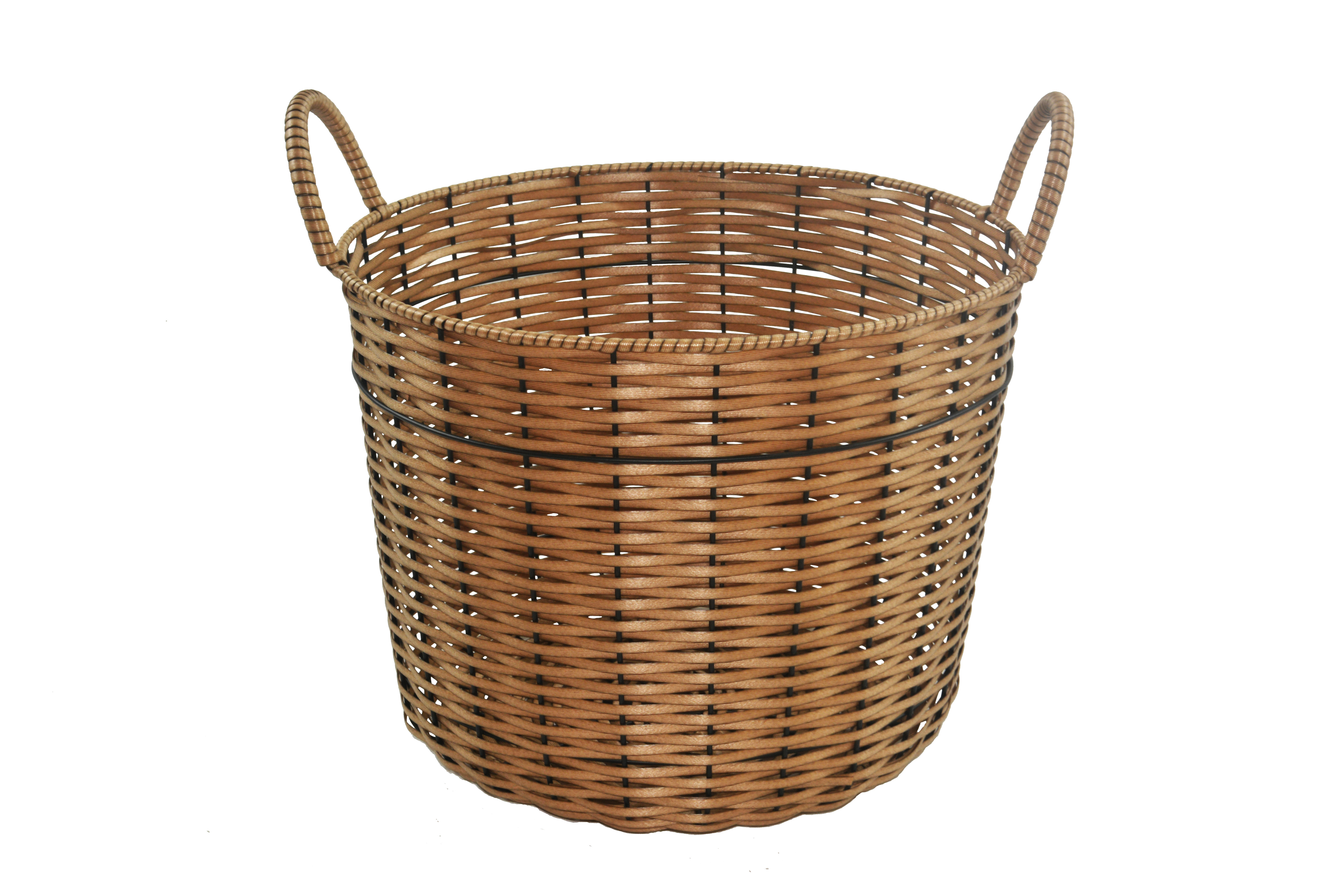 Plastic Rattan Wicker handmade Laundry Storage Basket