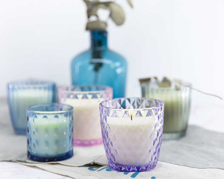 Candle holder soy wax scented candle glass candle jar