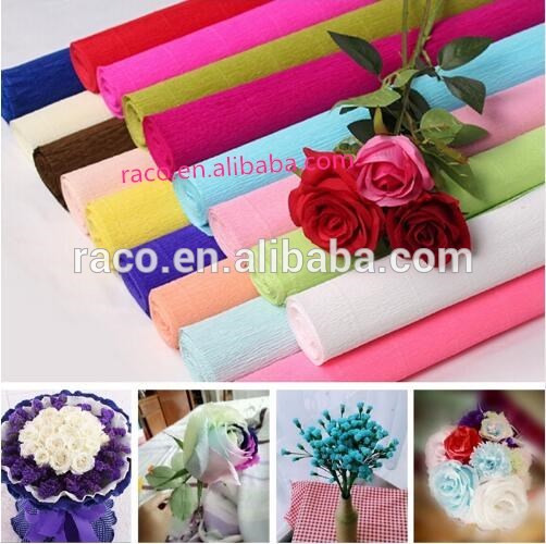 Color flower crepe paper