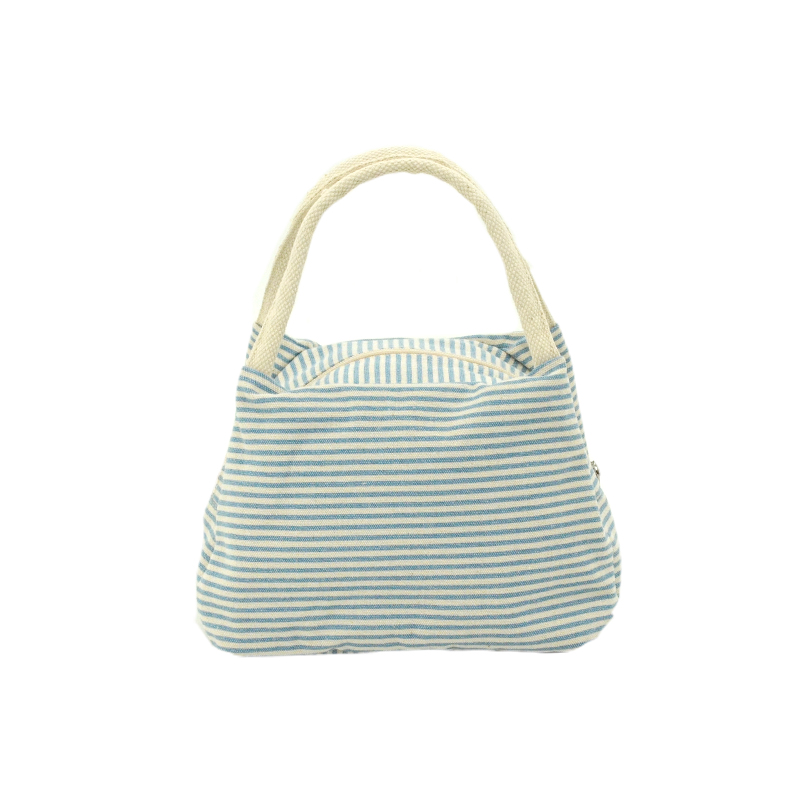 cotton canvas lunch tote bag