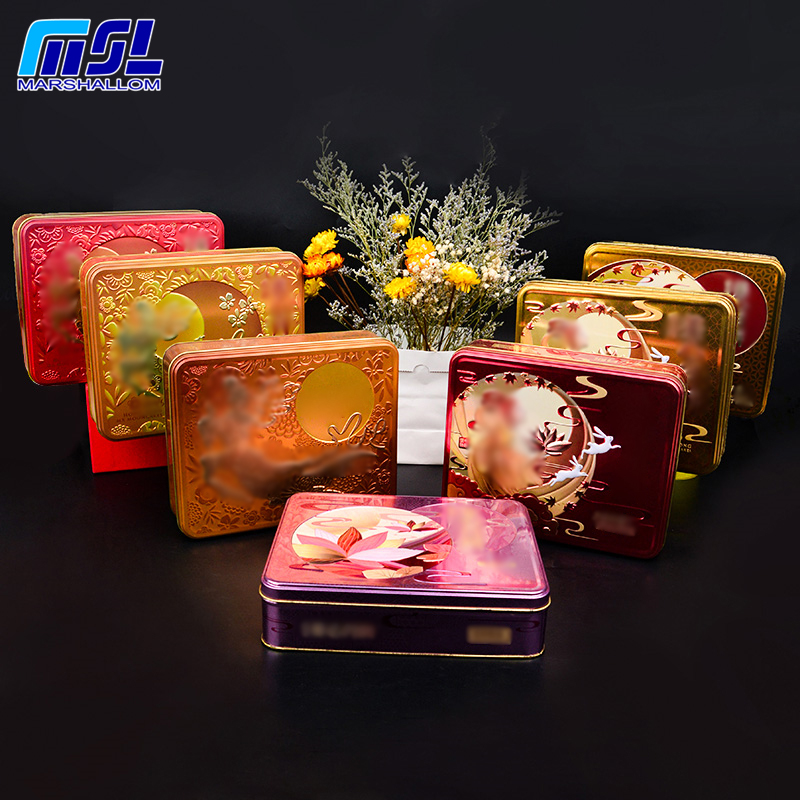 Tin box tinbox Cookie tin tin box Mooncake tin box metal box