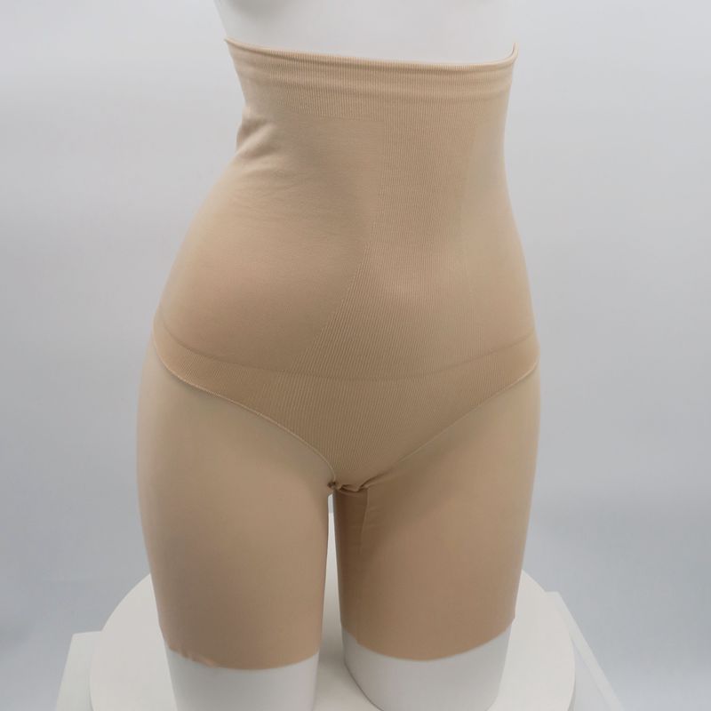 Seamless waist and laser cut open leg high waist share panty