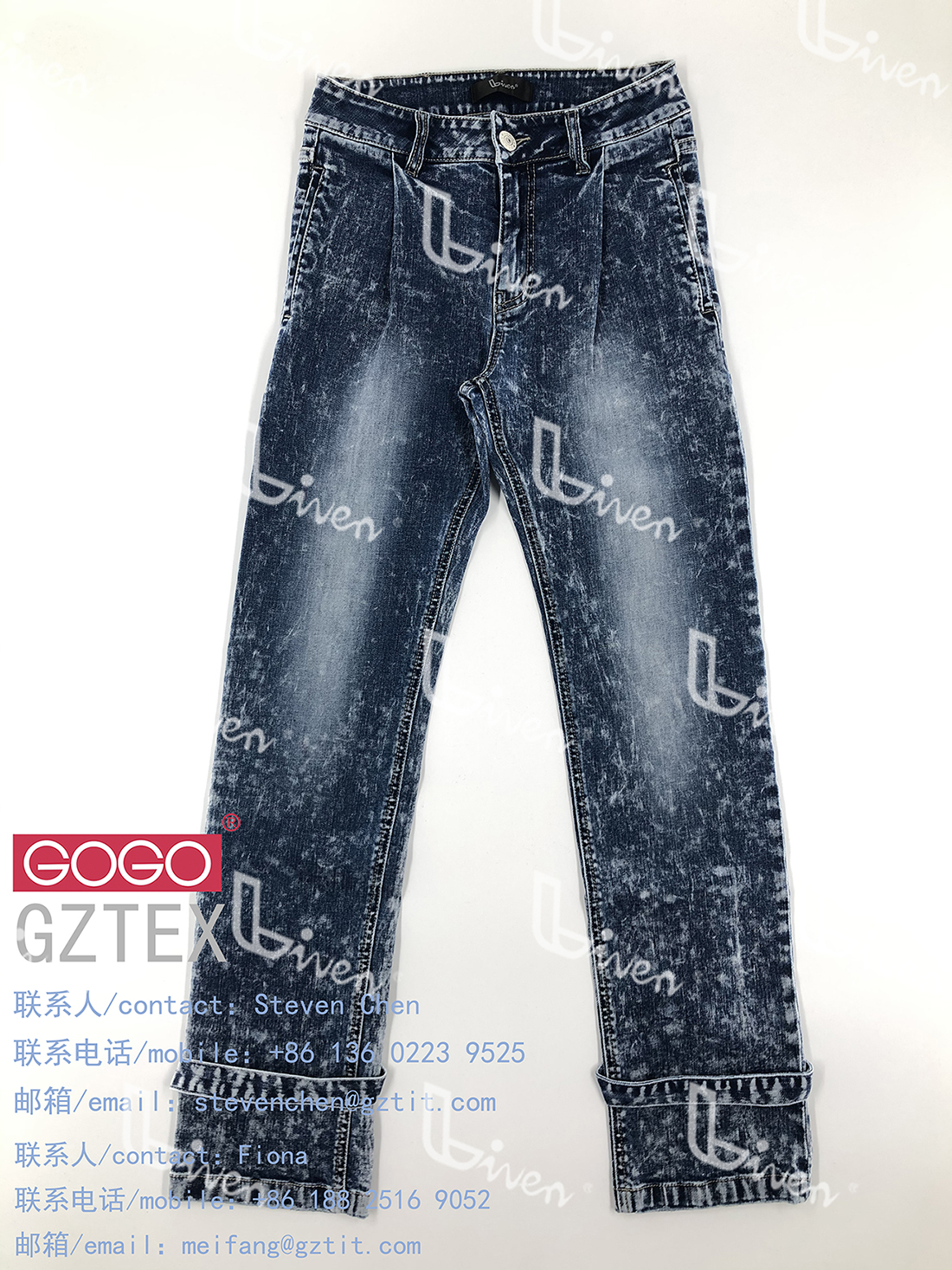Ladies denim pants