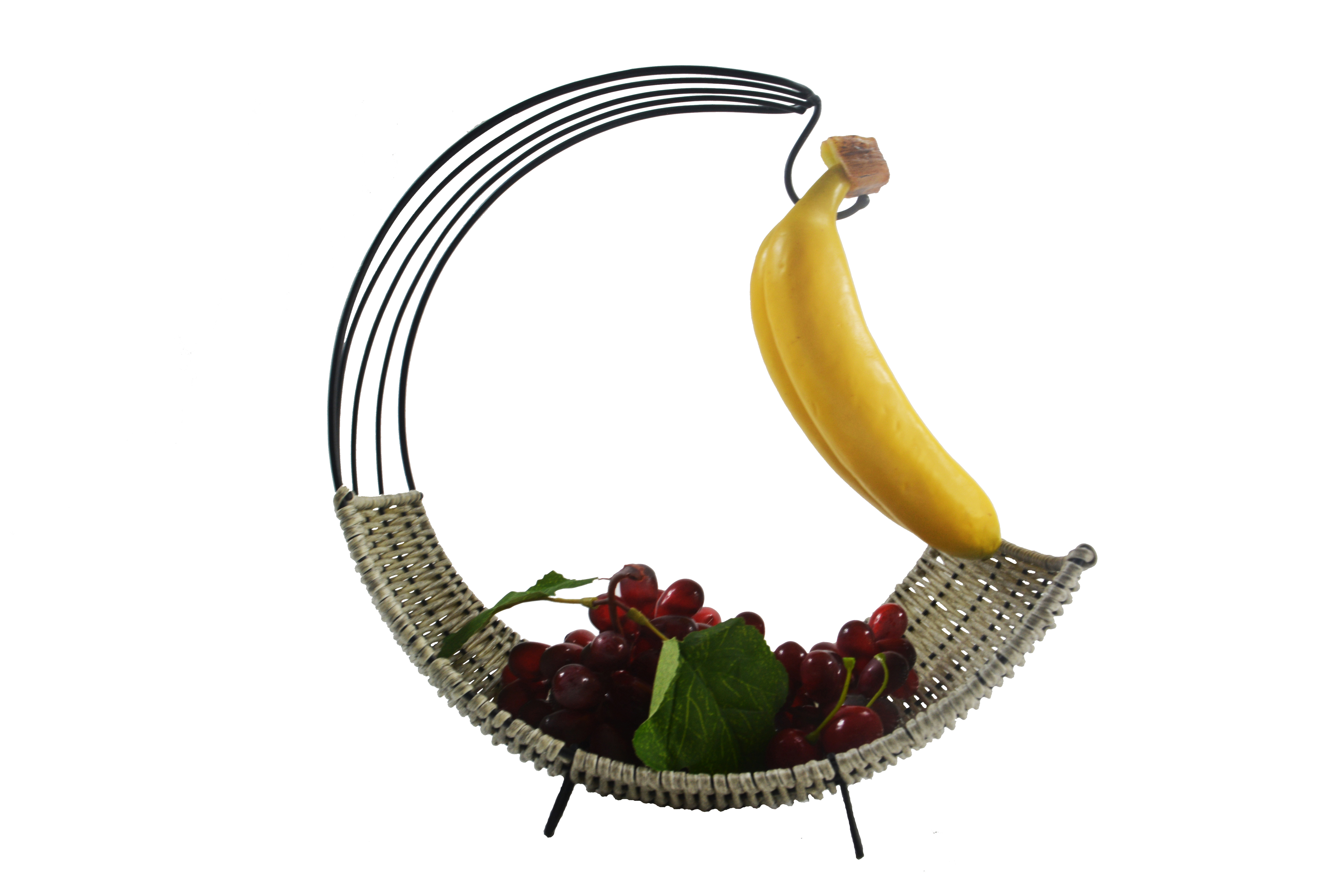 Wire basket Woven Basket for Food Fruit bread Sundries Plastic Rattan Wicker Basket