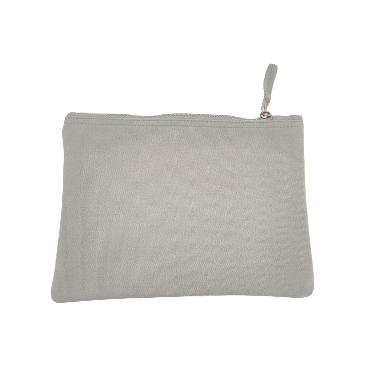Brushed canvas cosmetic bag