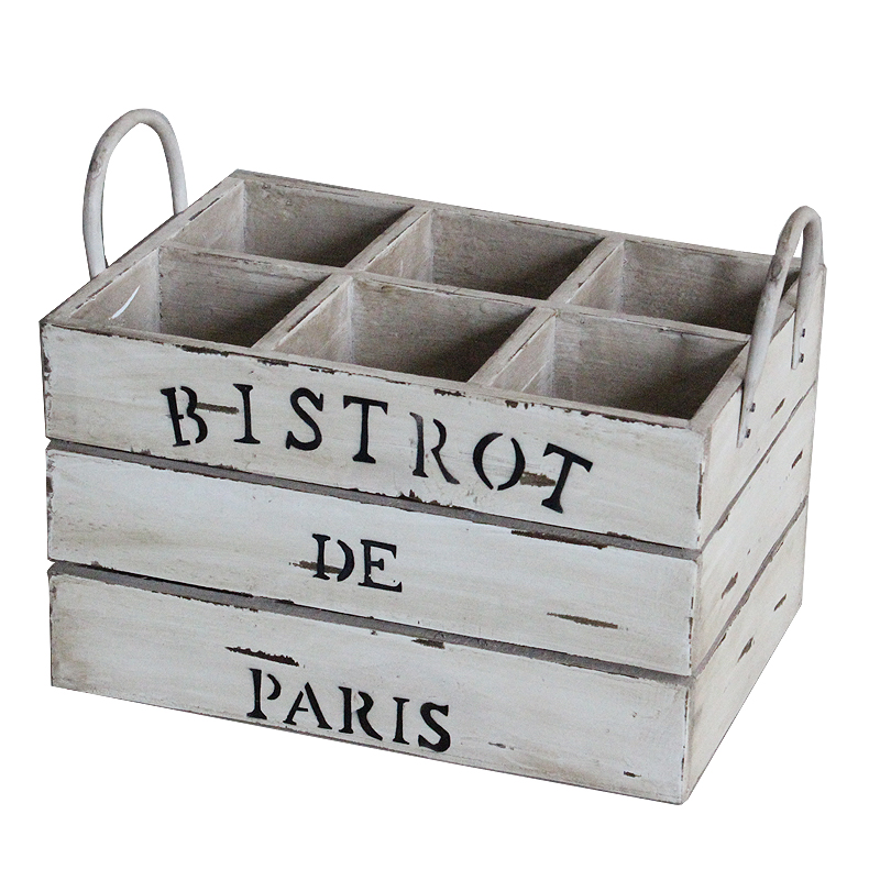 Farm House Decor Wine Holder Rustic Farmhouse Wooden 6 Bottle wine Crate