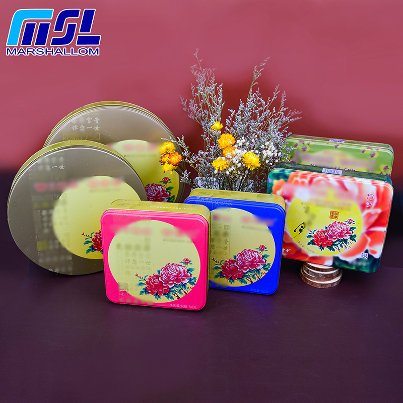 Tin box （Tin box tin can metal can metal box Candle wax chocolate candy sweets Tin
